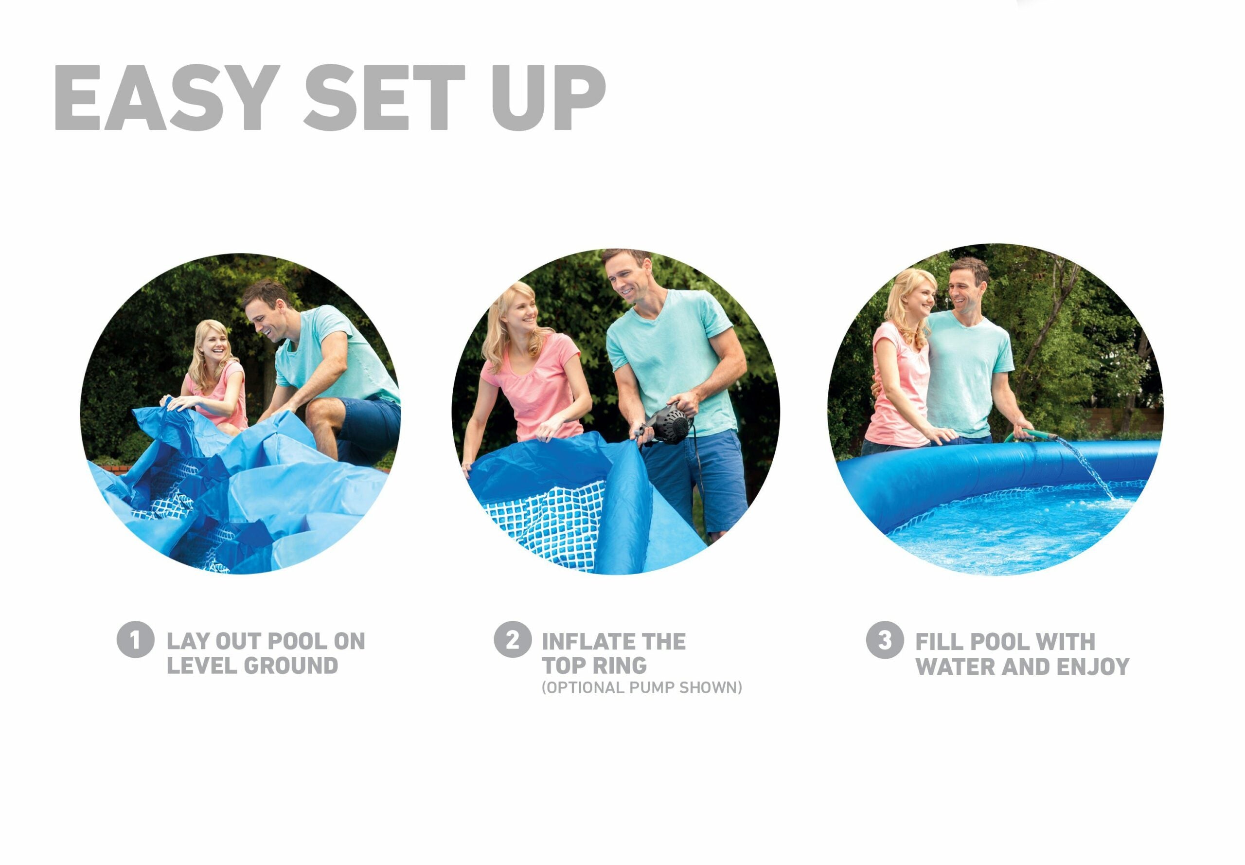 Swimming Pools: Intex Easy Set Pool Package 10' 3.05M X 76CM 28122