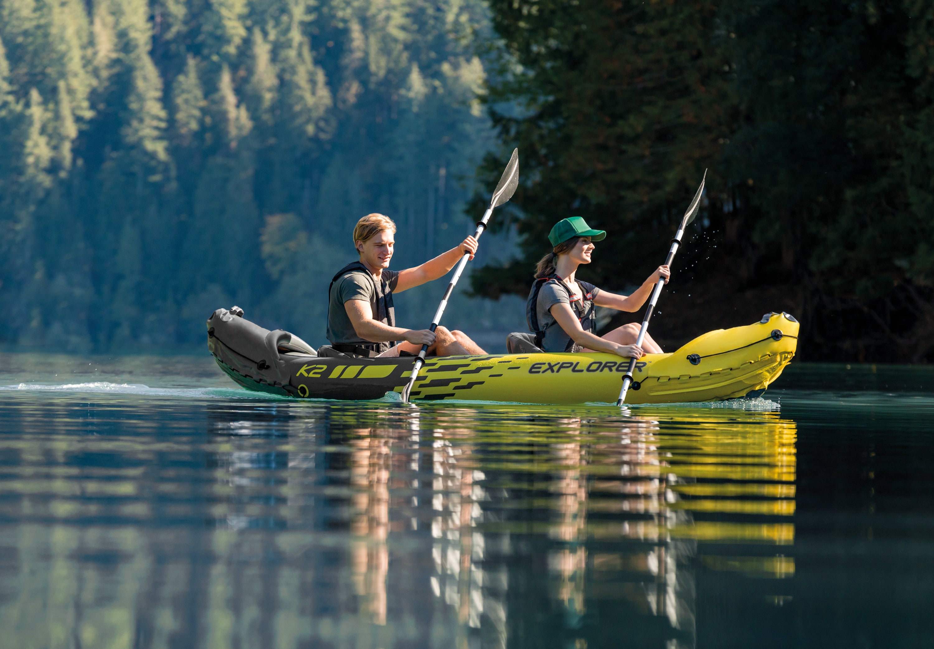 Canoes & Kayaks: Intex Explorer Inflatable K2 Kayak 68307