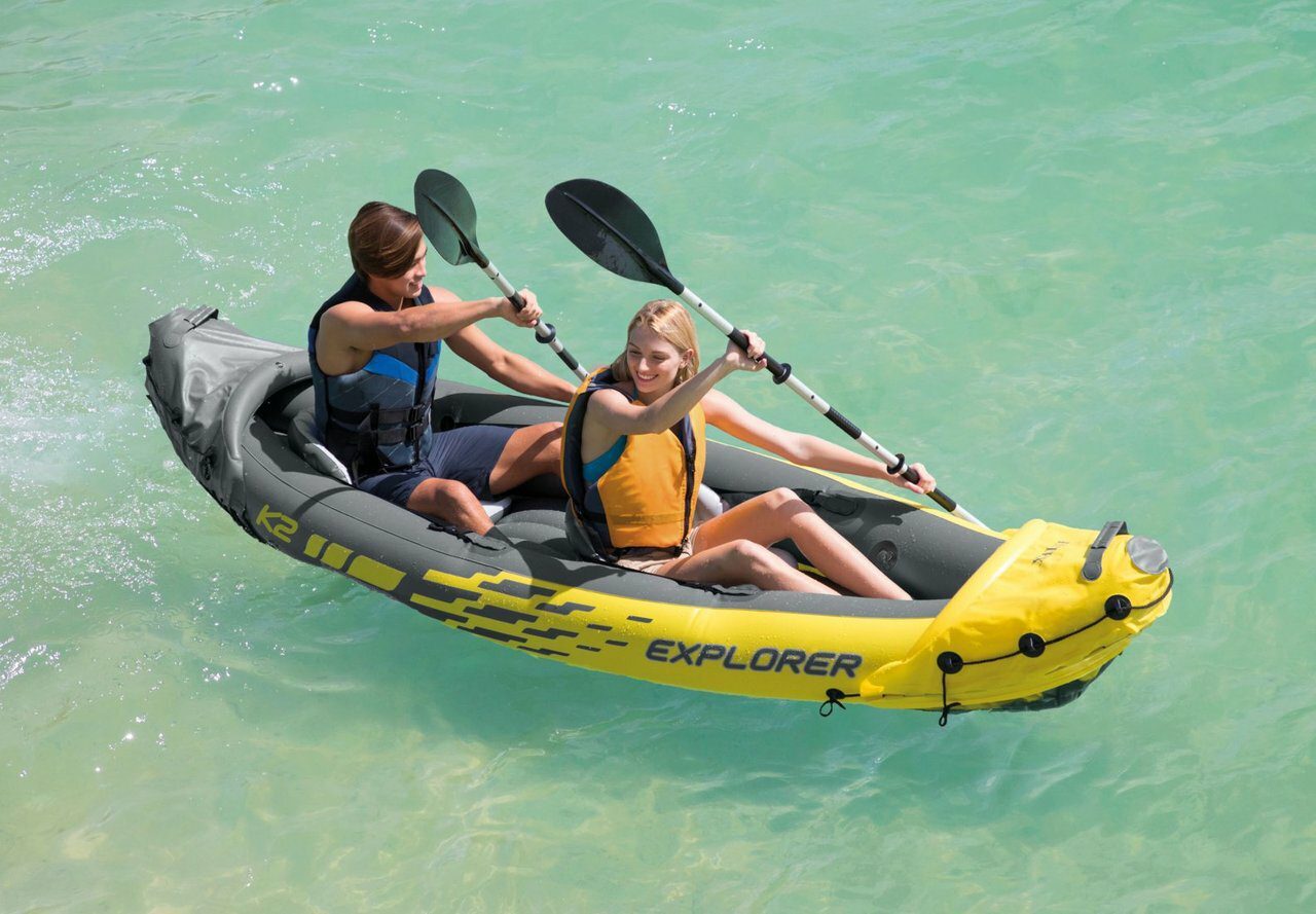 Canoes & Kayaks: Intex Explorer Inflatable K2 Kayak 68307