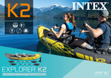 Canoes & Kayaks: Intex Explorer Inflatable K2 Kayak 68307