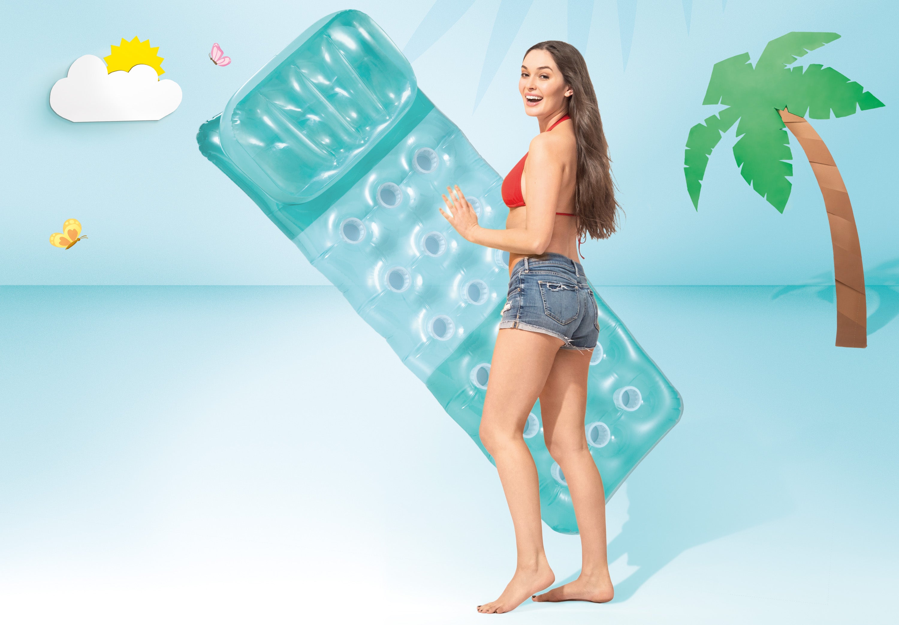 Pool Toys & Inflatables: Intex 18-Pocket Fashion Pool Mat 58890