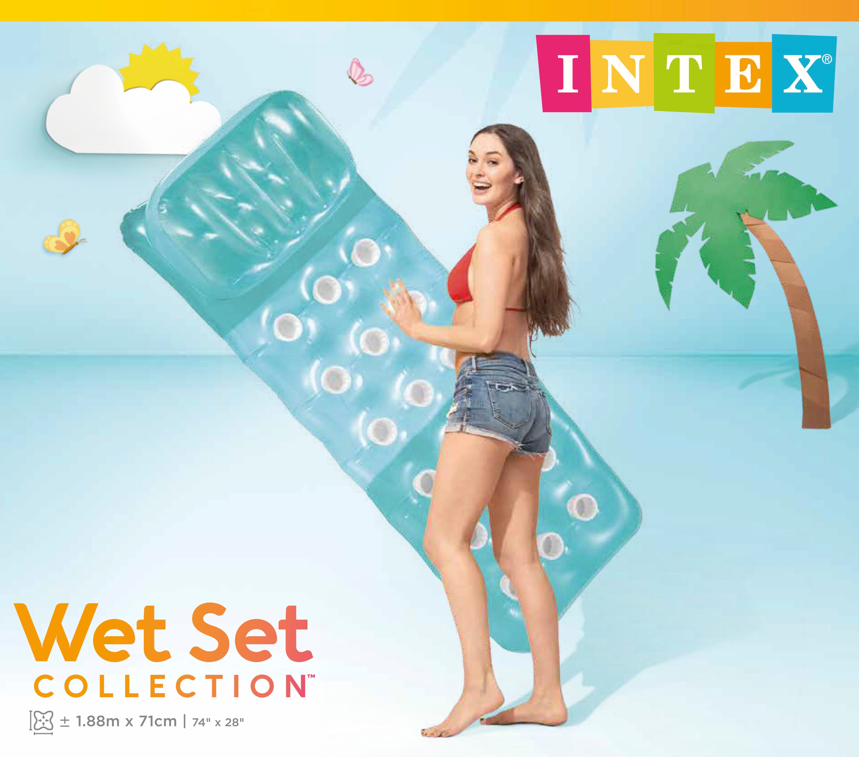 Pool Toys & Inflatables: Intex 18-Pocket Fashion Pool Mat 58890