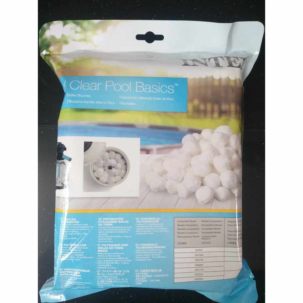 Pool Pumps: Intex Fiber Ball Filtration Replacement Ball 500g 29045