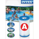 Pool Pumps: Intex 6 Pack Filter Cartridge replacement Size A INTEX FILTER PUMP 29000