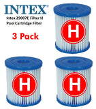 Pool Pumps: Intex 3 x Filter Cartridge replacement Size H INTEX FILTER PUMP 29007