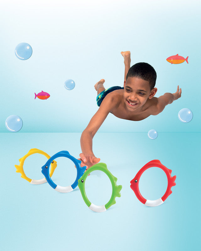 Pool Toys & Inflatables: Intex Underwater Pool Toys Fish Rings  55507