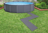 Outdoor Rugs: Intex Gray Padded Floor Protector Interlocking 8 x 50x50x0.5cm 29084