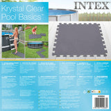 Outdoor Rugs: Intex Gray Padded Floor Protector Interlocking 8 x 50x50x0.5cm 29084