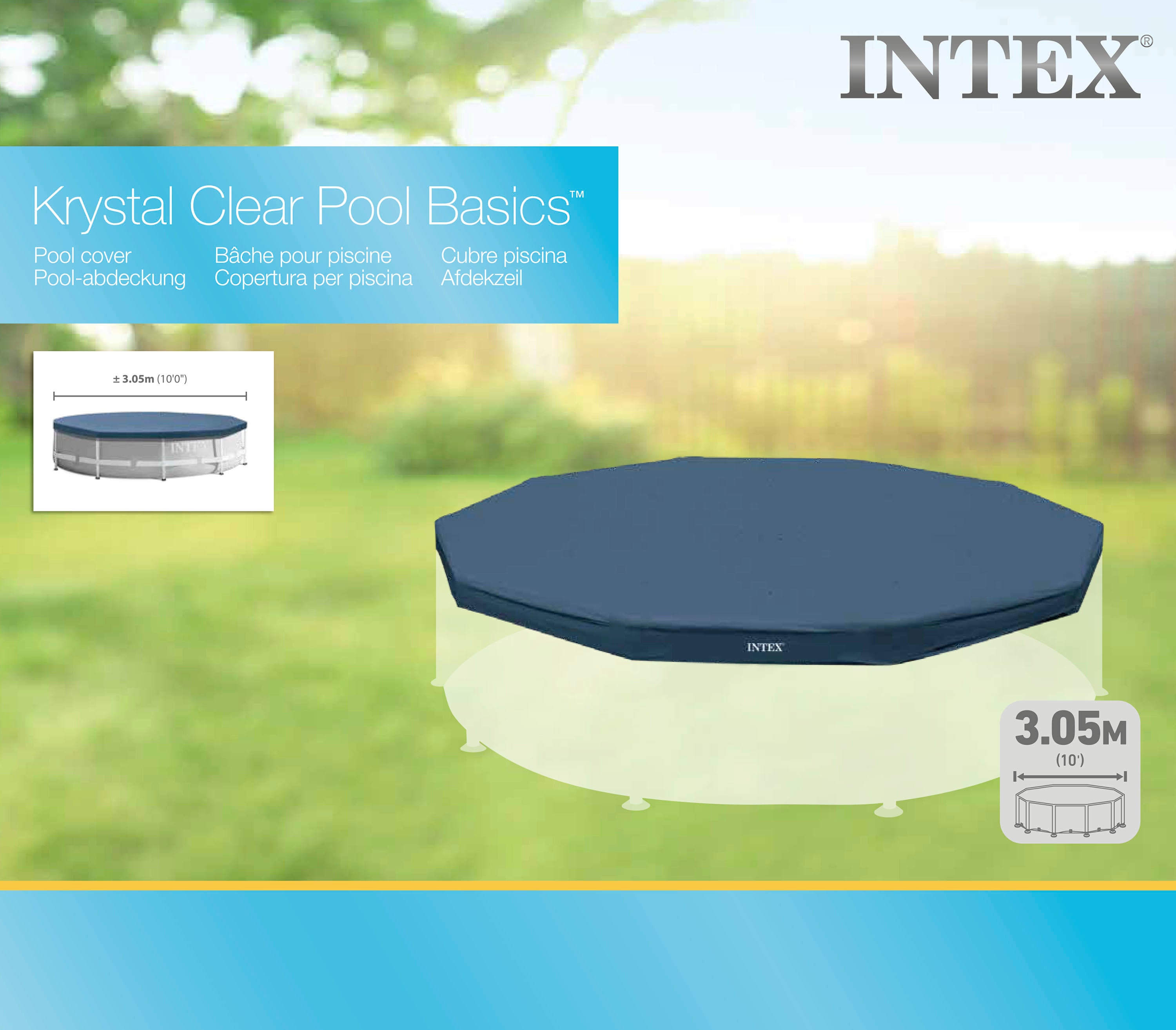 Pool Covers & Accessories: Intex Frame Pool Cover 305cm 28030