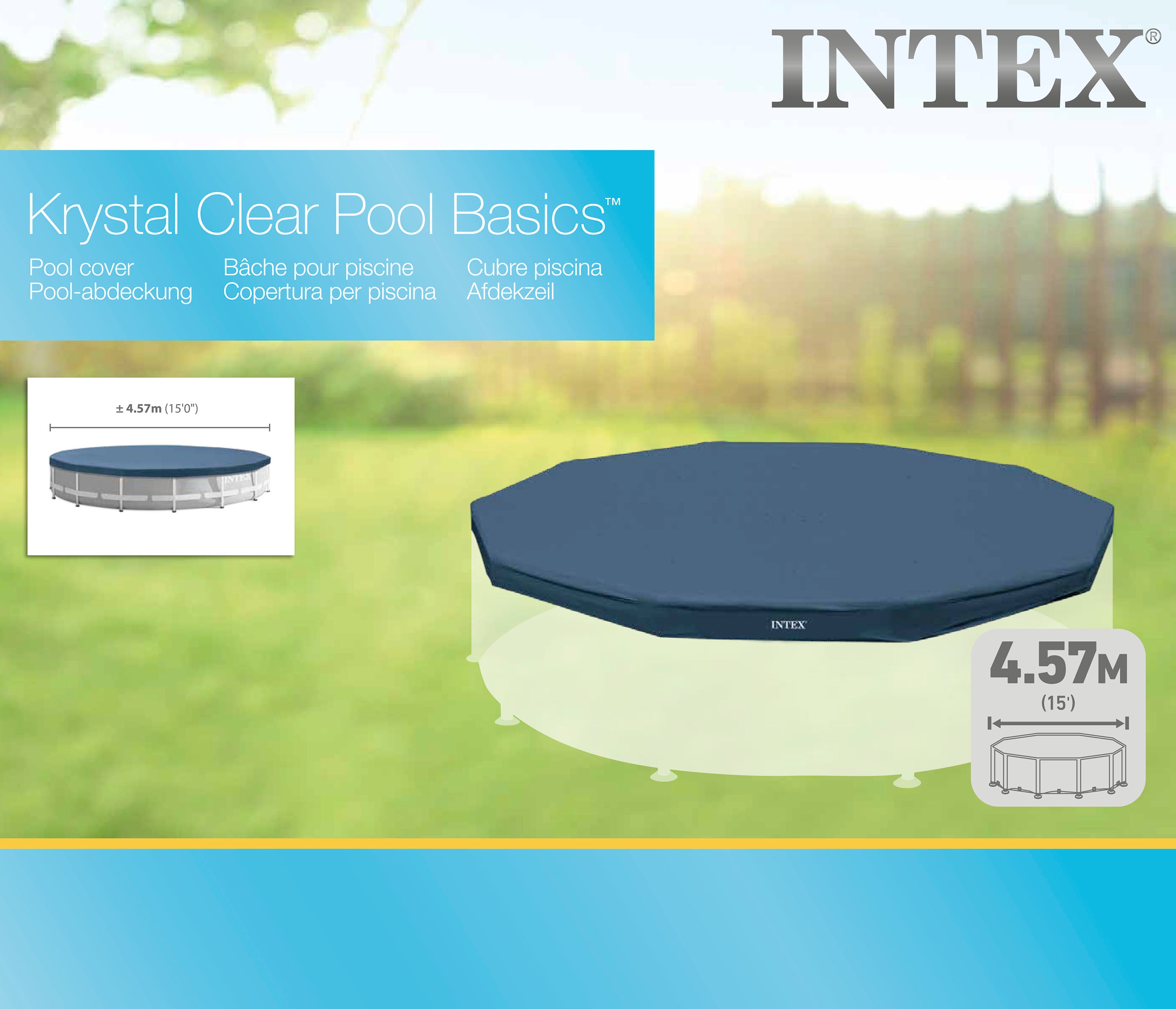 Pool Covers & Accessories: Intex Frame Pool Cover 457cm 28032
