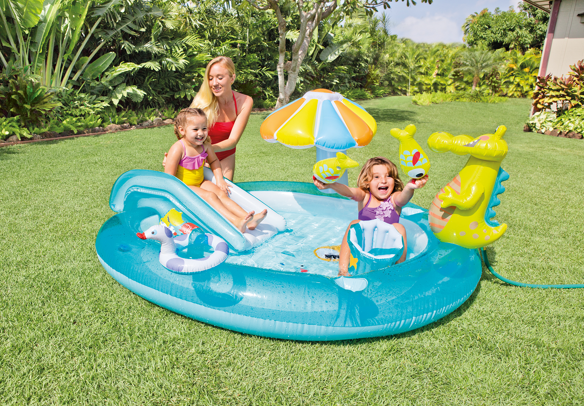 Swimming Pools: Intex Gator Inflatable Play Centre 57165