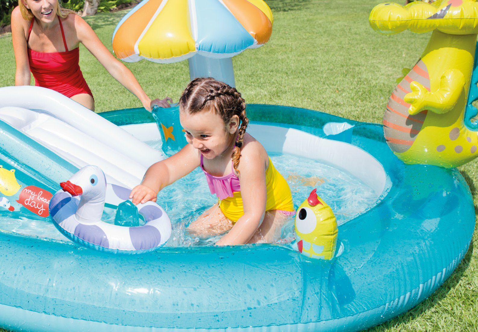 Swimming Pools: Intex Gator Inflatable Play Centre 57165