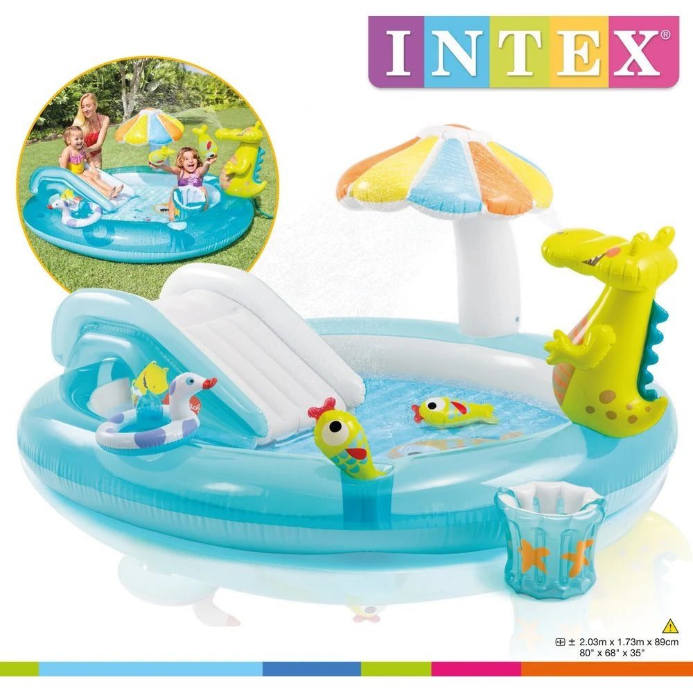 Swimming Pools: Intex Gator Inflatable Play Centre 57165