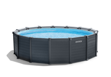 Swimming Pools: Intex Intex Graphite Grey Panel Pool 4.78 x 1.24M 26384