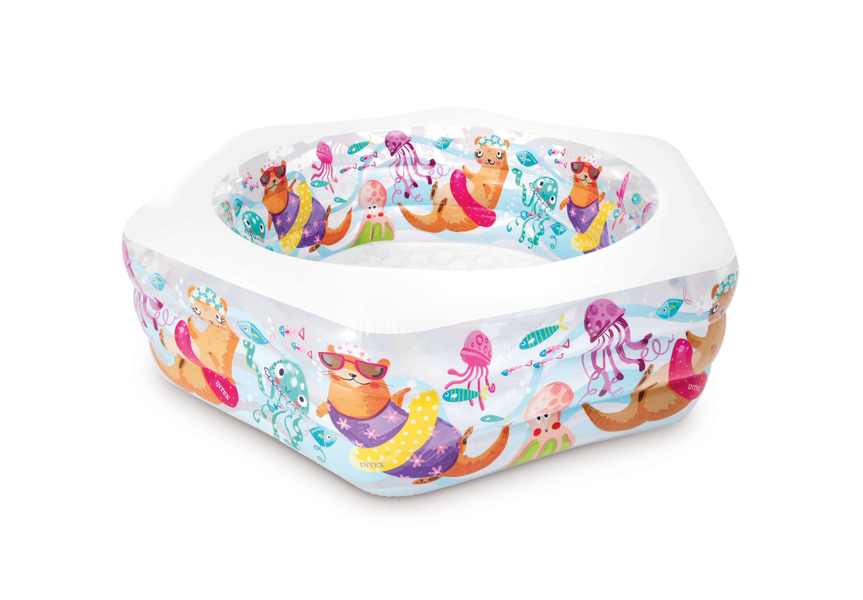 Swimming Pools: INTEX Deluxe Happy Otter Pool 1191cm x 178cm x x61cm 56493