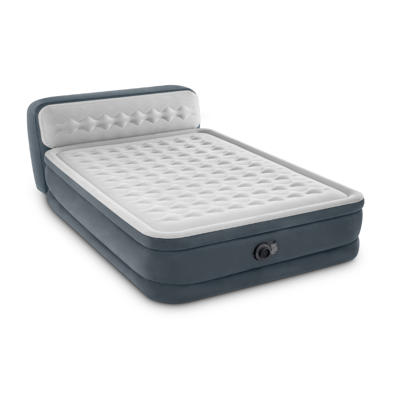 Inflatable Mattresses: Intex Queen Deluxe Headboard Airbed 64448