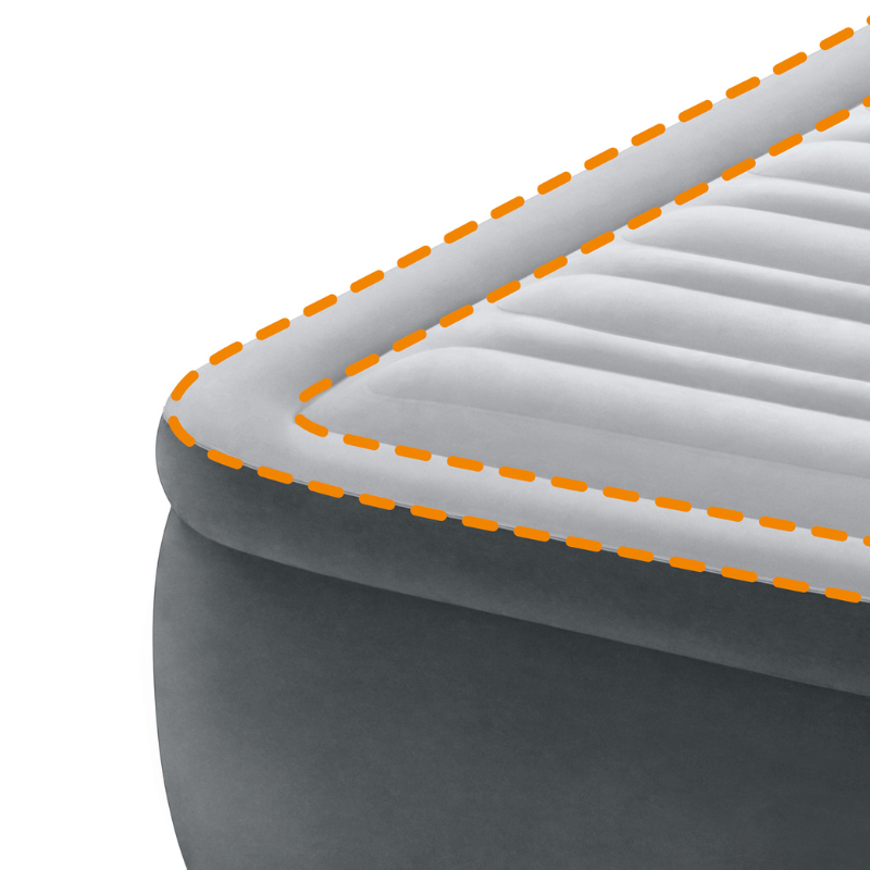 Inflatable Mattresses: Intex Queen Deluxe Headboard Airbed 64448