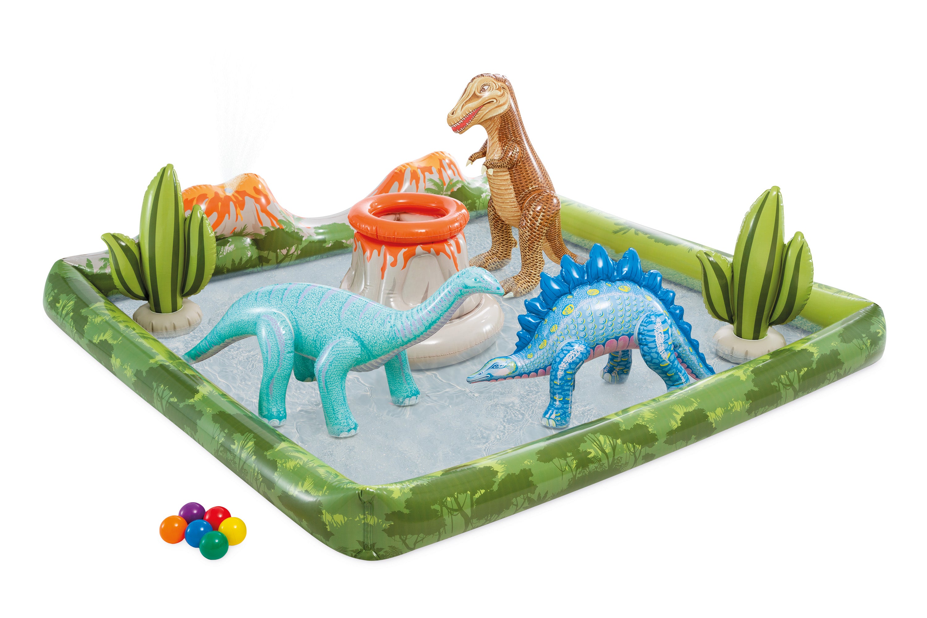 Swimming Pools: Intex Jurassic Adventure Inflatable Play Center 56132