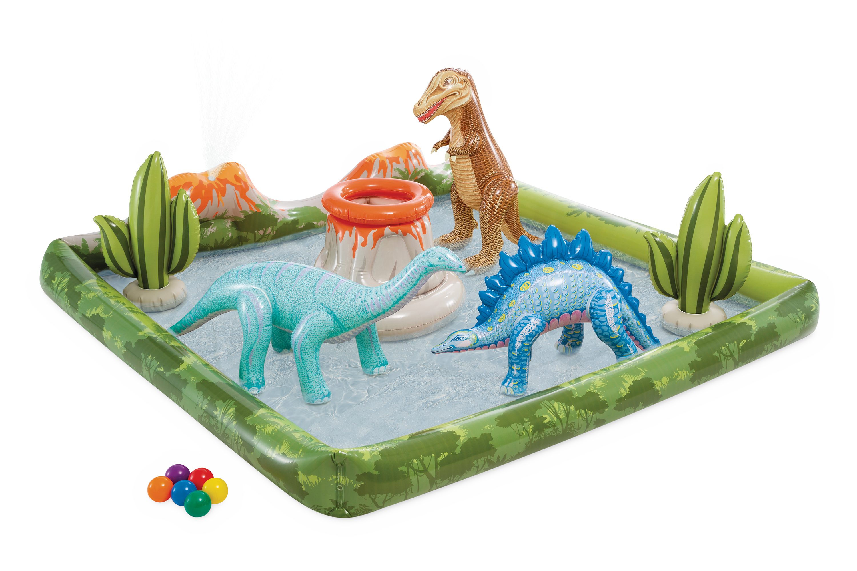 Swimming Pools: Intex Jurassic Adventure Inflatable Play Center 56132