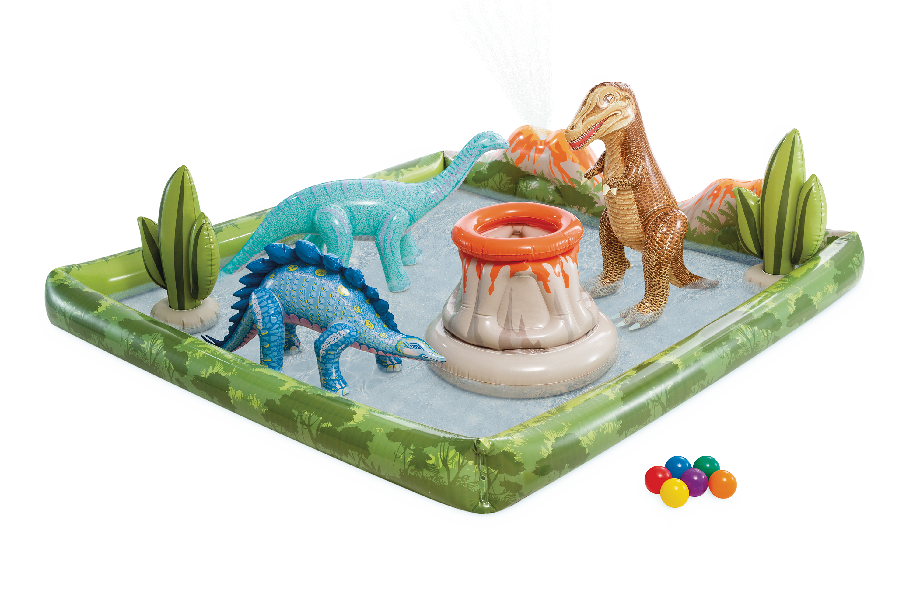 Swimming Pools: Intex Jurassic Adventure Inflatable Play Center 56132