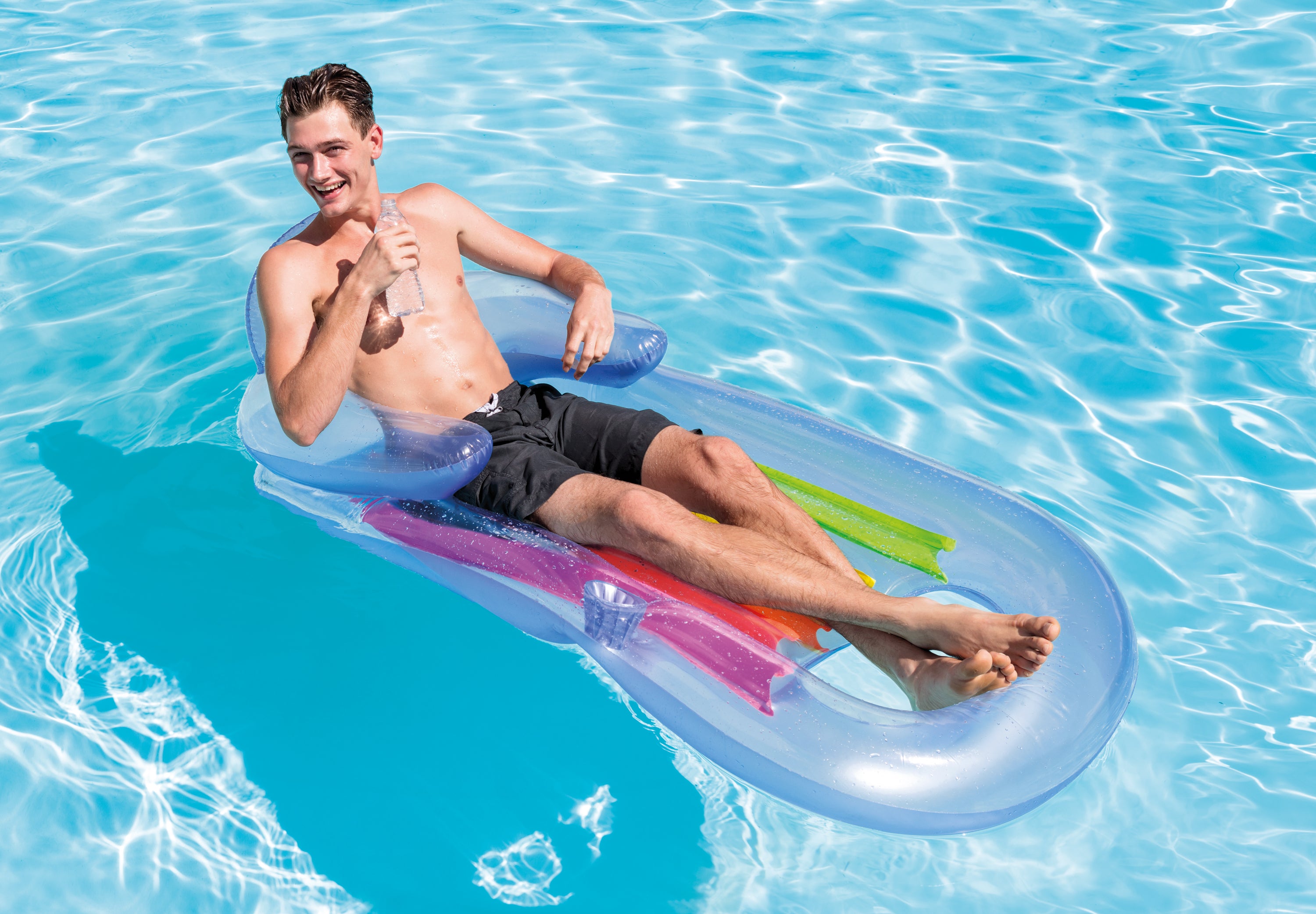 Pool Toys & Inflatables: Intex King Kool Inflatable Pool Lounge 58802