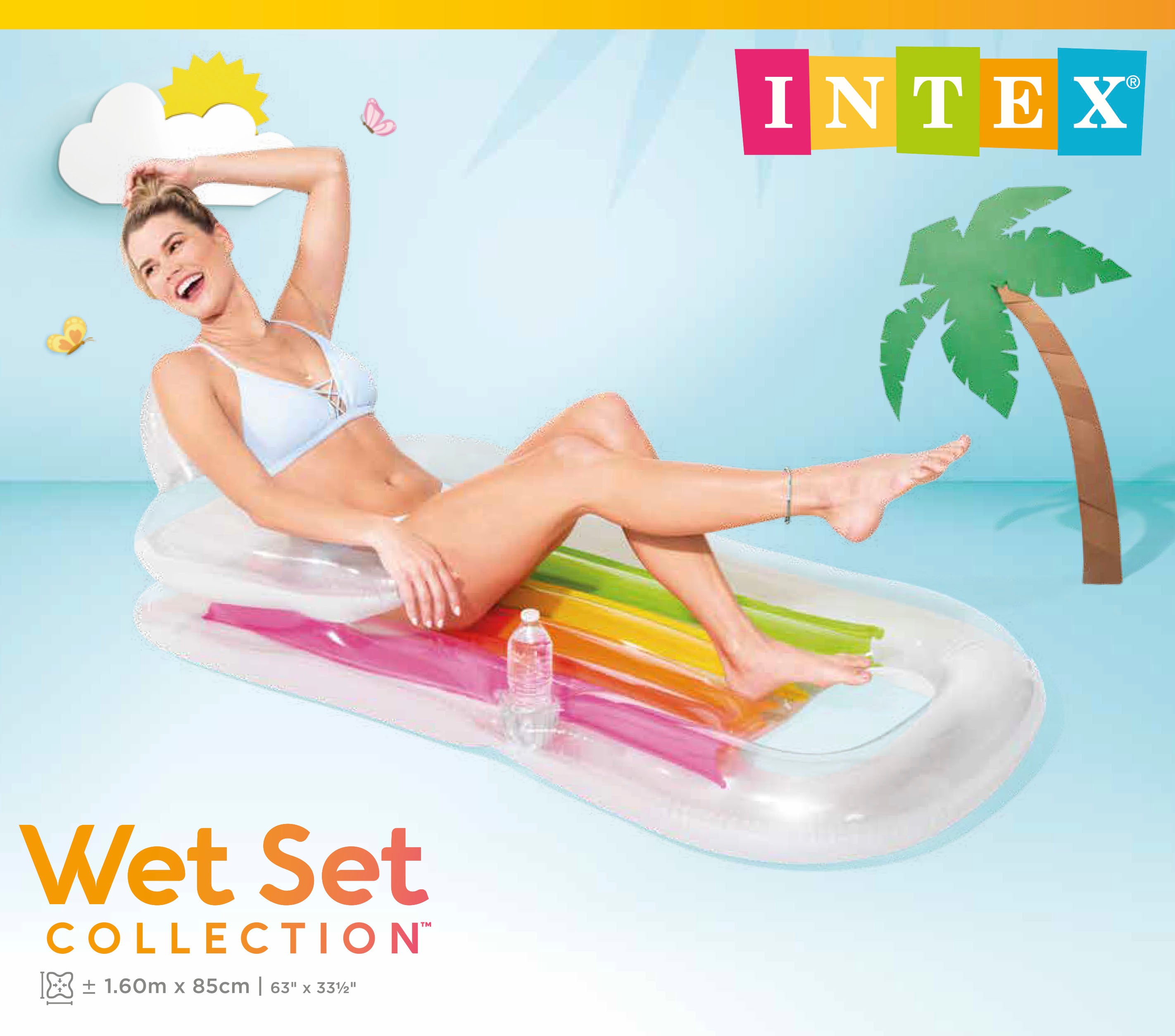 Pool Toys & Inflatables: Intex King Kool Inflatable Pool Lounge 58802