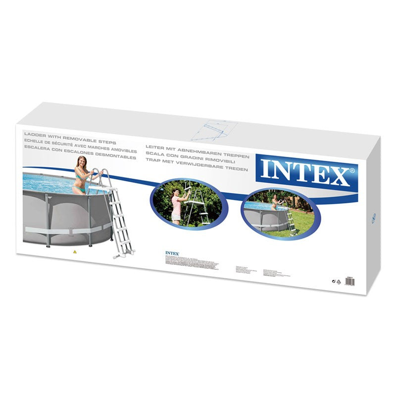 Pool Covers & Accessories: Intex Pool Ladder with Removable Steps for 132cm (52") Wall Height Pools 28077