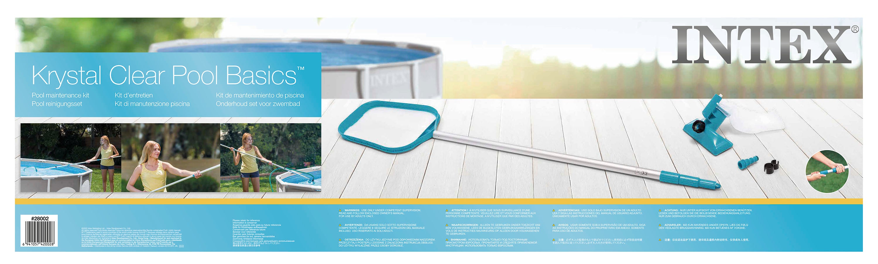 Pool Sweeps & Vacuums: Intex Pool Cleaning Maintenance Kit for Above Ground Pools 28002