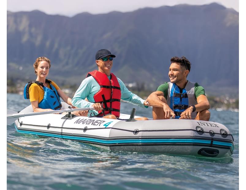 Boating Accessories: Intex Mariner 4 Boat Set 68376