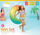 Pool Toys & Inflatables: Intex Rainbow Ombre Tube Pool Float 58202