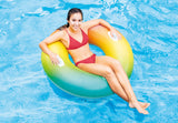 Pool Toys & Inflatables: Intex Rainbow Ombre Tube Pool Float 58202