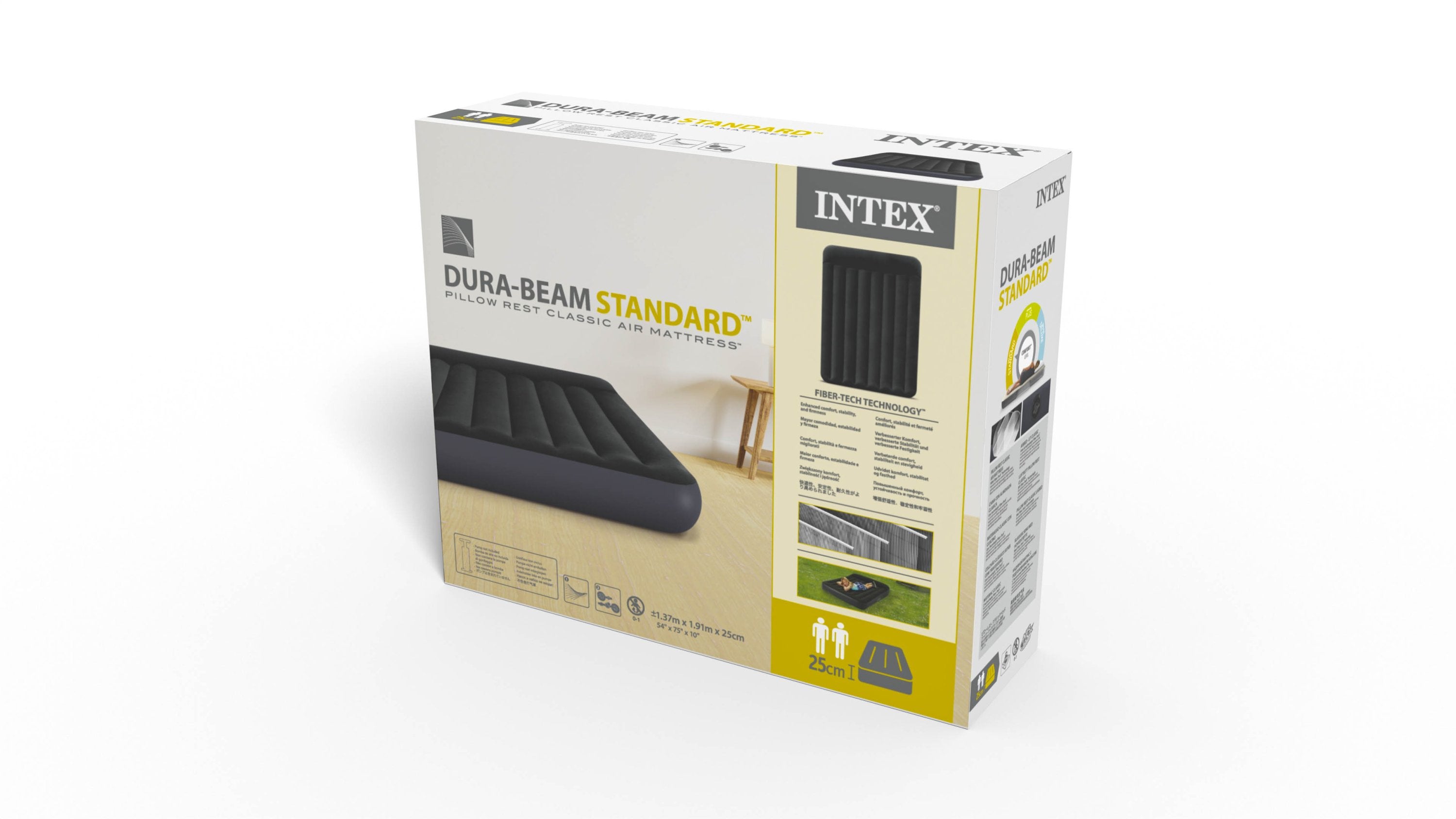 Inflatable Mattresses: INTEX Double Dura-Beam Standard Pillow Rest Air Mattress
