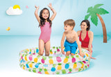 Swimming Pools: Intex 3 Ring Pineapple Splash Pool 59431 132cm