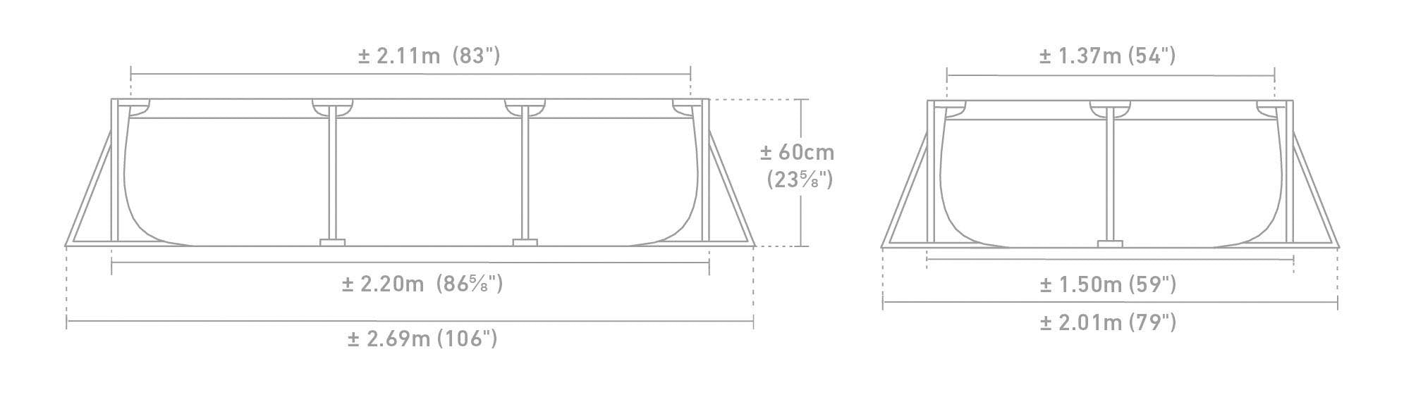 Swimming Pools: Intex Pink Rectangular Frame Pool 28266