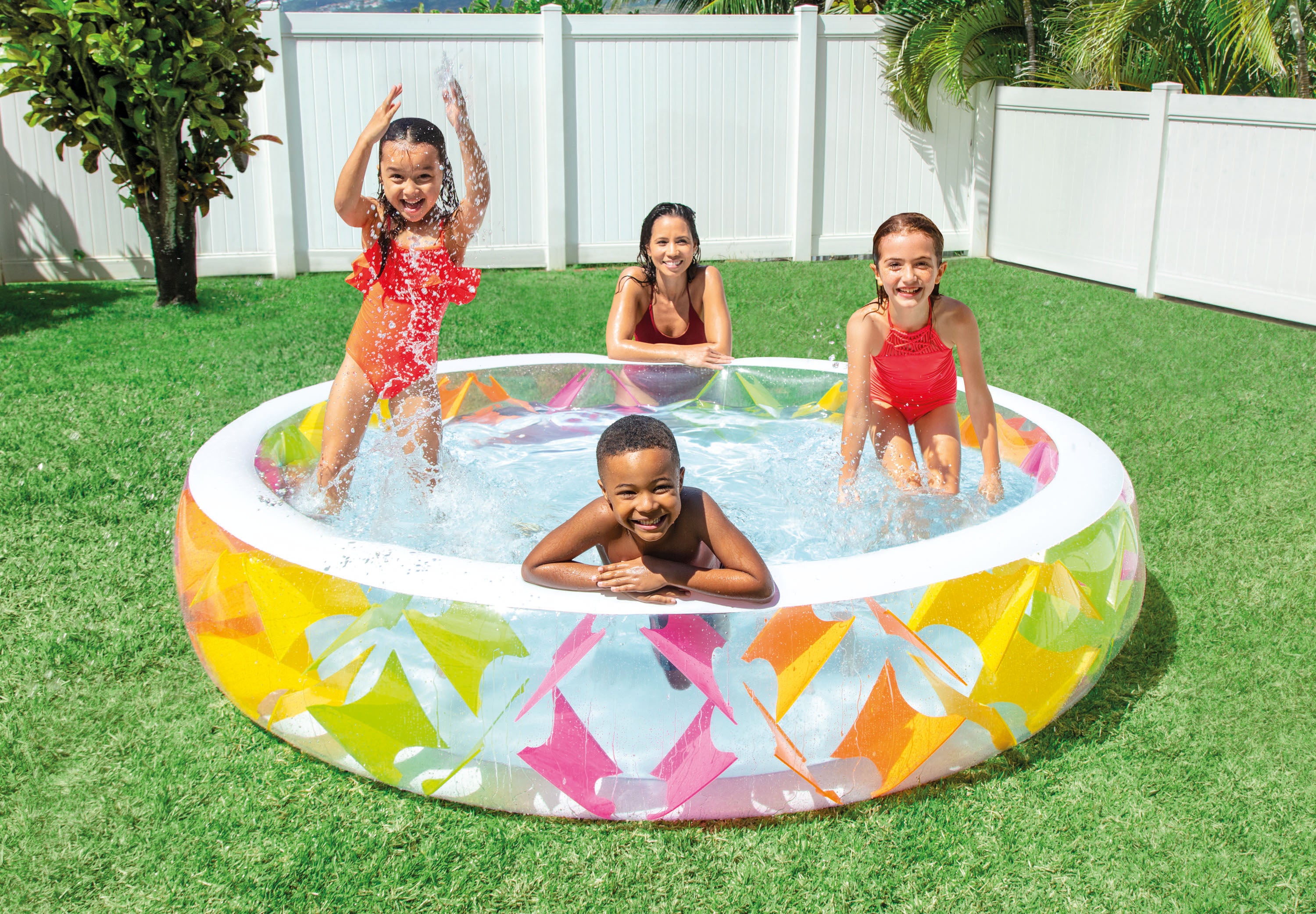 Swimming Pools: INTEX Pinwheel Swim Centre Pool 229cm x 56cm 56494
