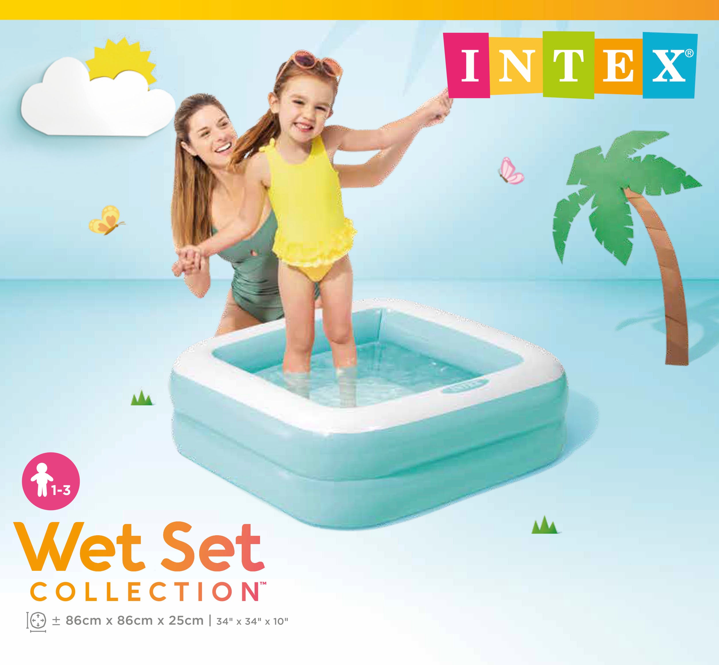 Swimming Pools: Intex Play Box Pool Blue 57100_B