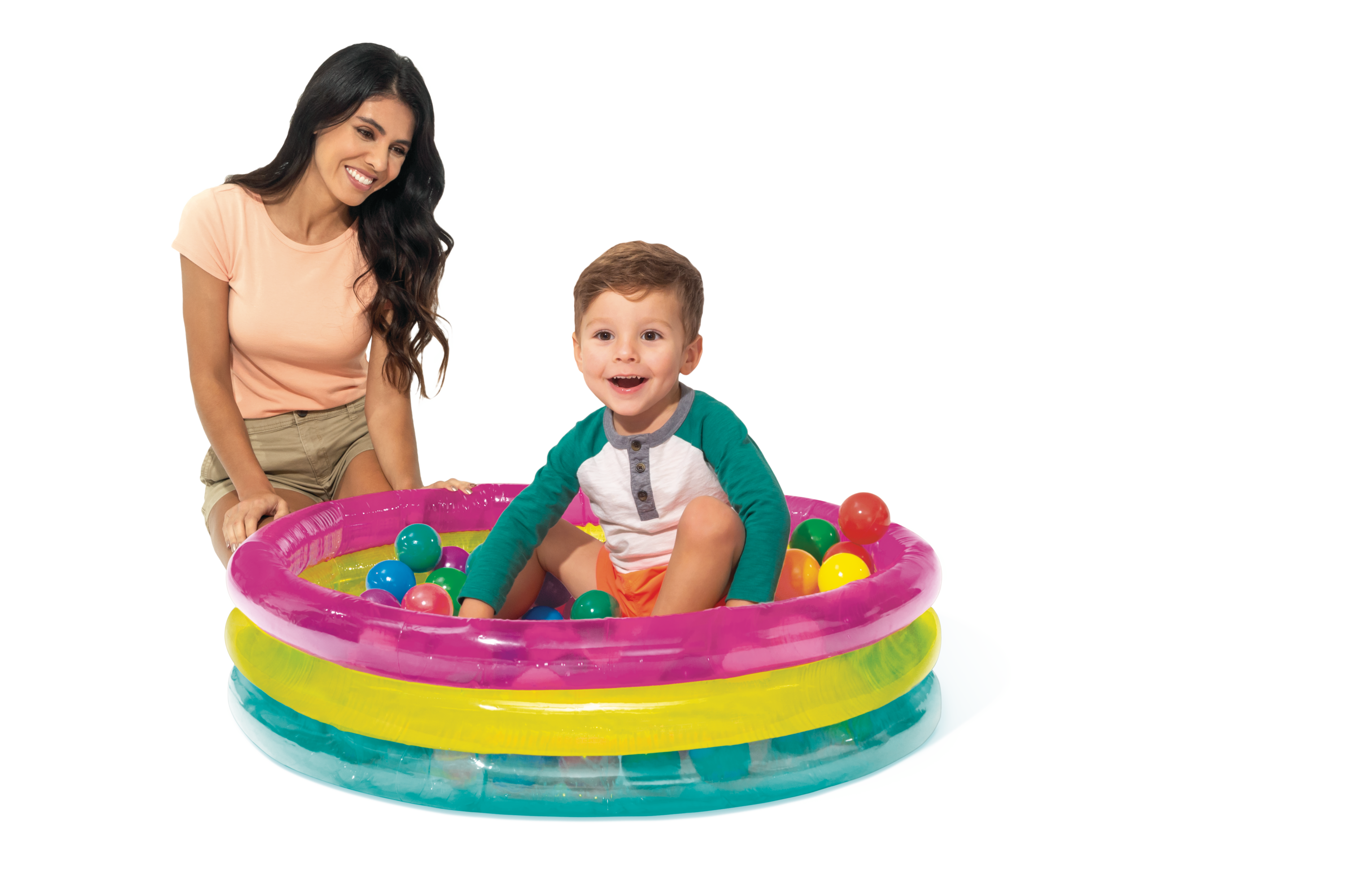 Ball Pits & Play Pens: Intex 3 Ring Baby Ball Pit 48674