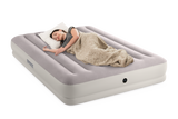 Inflatable Mattresses: Intex Queen Dura-Beam Prestige Mid-Rise Airbed w/ USB150 Pump- 64179