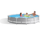 Swimming Pools: Intex PRISM 12' Metal Frame Above Ground Pool - 366cm x 76cm 26712