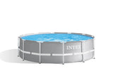 Swimming Pools: Intex PRISM Premium 12' Metal Frame Pool Outdoor Above Ground 366cm x 99cm - 26716