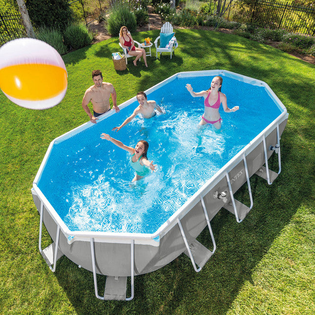 Swimming Pools: Intex PRISM Frame 16' Above Ground Pool 503cm x 274cm x 122cm 26796