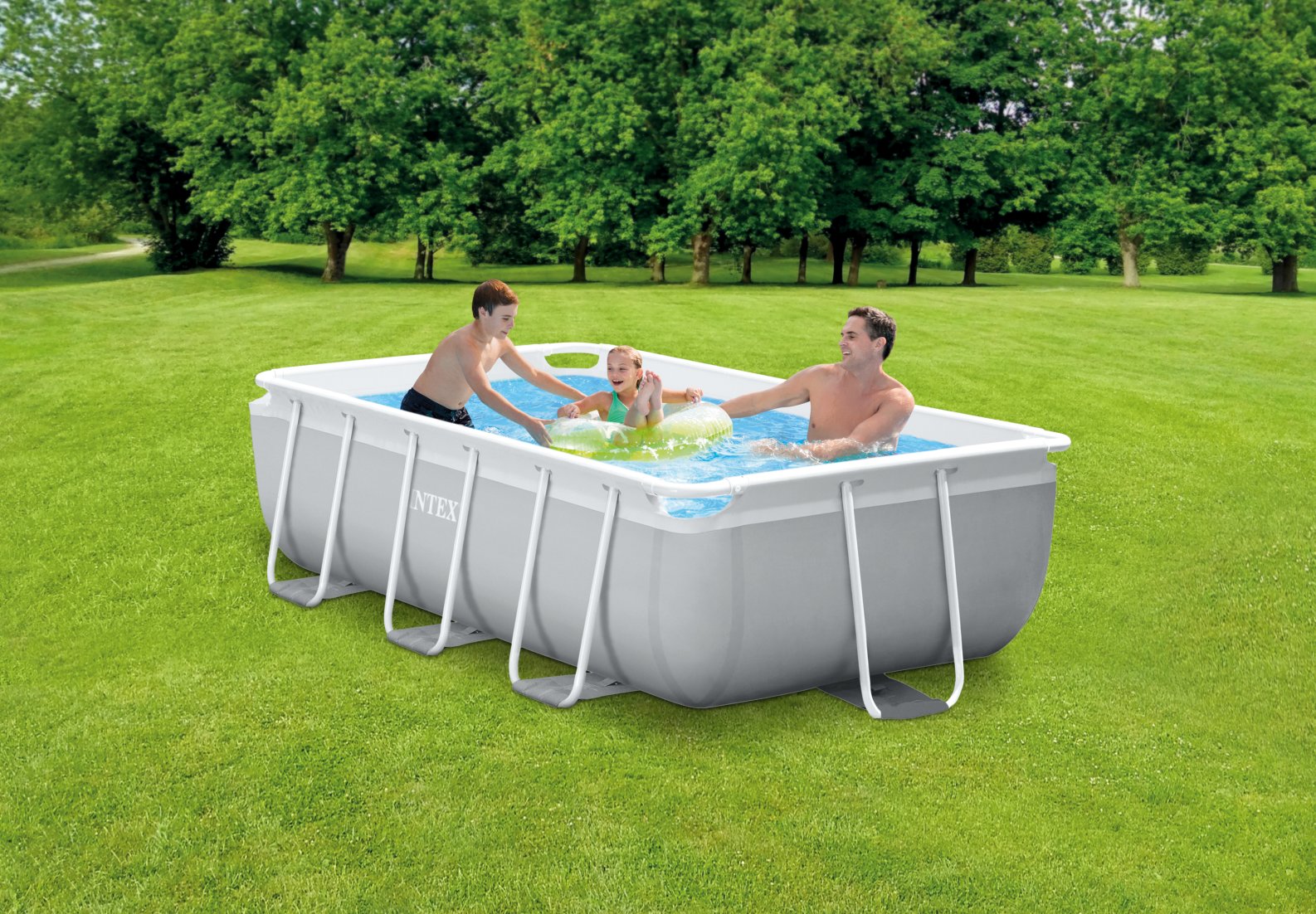 Swimming Pools: Intex PRISM  Metal Frame Pool  3.0m x 1.75m 80cm 26784