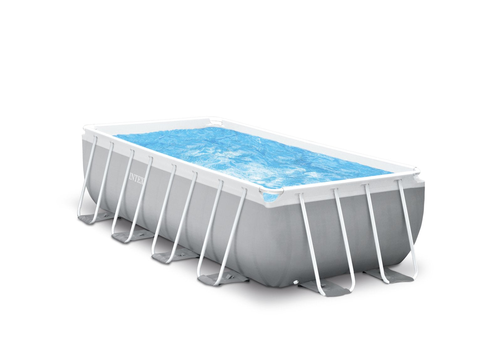 Swimming Pools: Intex PRISM Premium Rectangle Metal Frame Pool Above Ground 4.0m x 2.0m 1.0m 26788