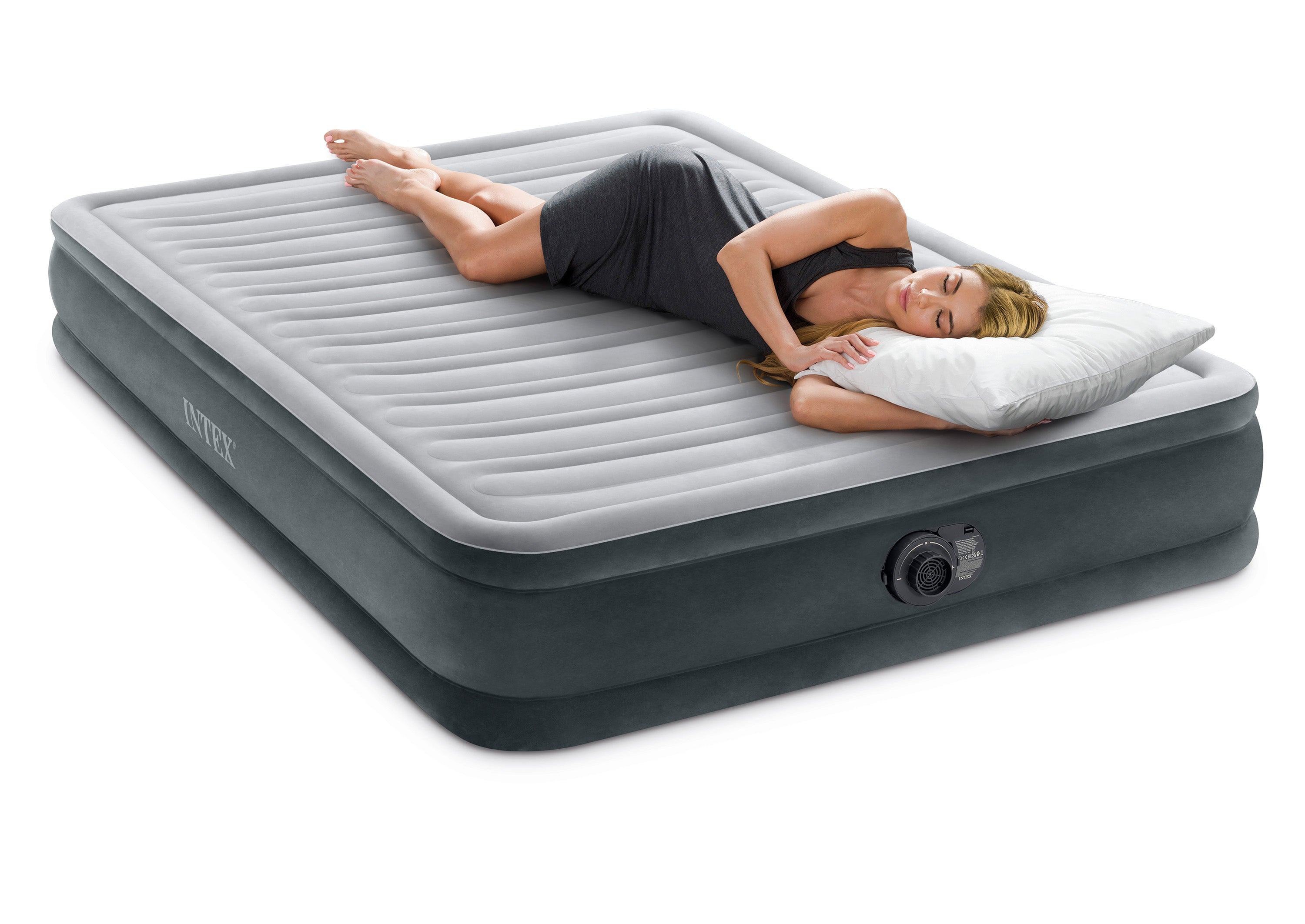 Inflatable Mattresses: Intex Queen Deluxe Mid Rise Airbed 33cm 67770