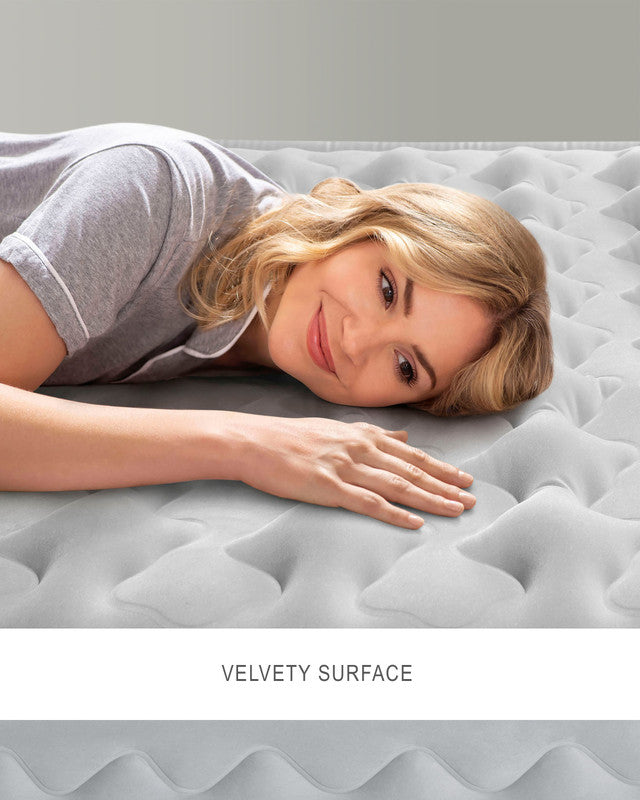 Inflatable Mattresses: Intex Queen Dura-Beam Deluxe Supreme Air-Flow Air Mattress 51cm 64490