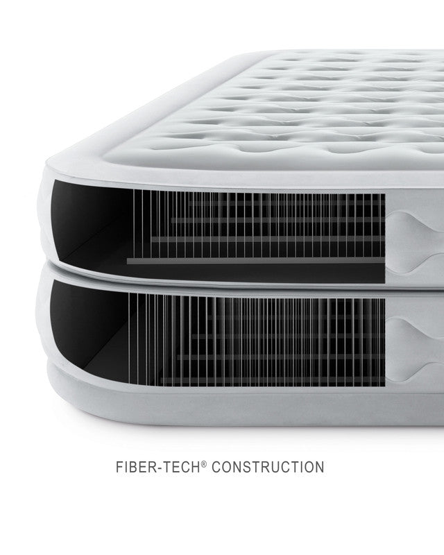 Inflatable Mattresses: Intex Queen Dura-Beam Deluxe Supreme Air-Flow Air Mattress 51cm 64490