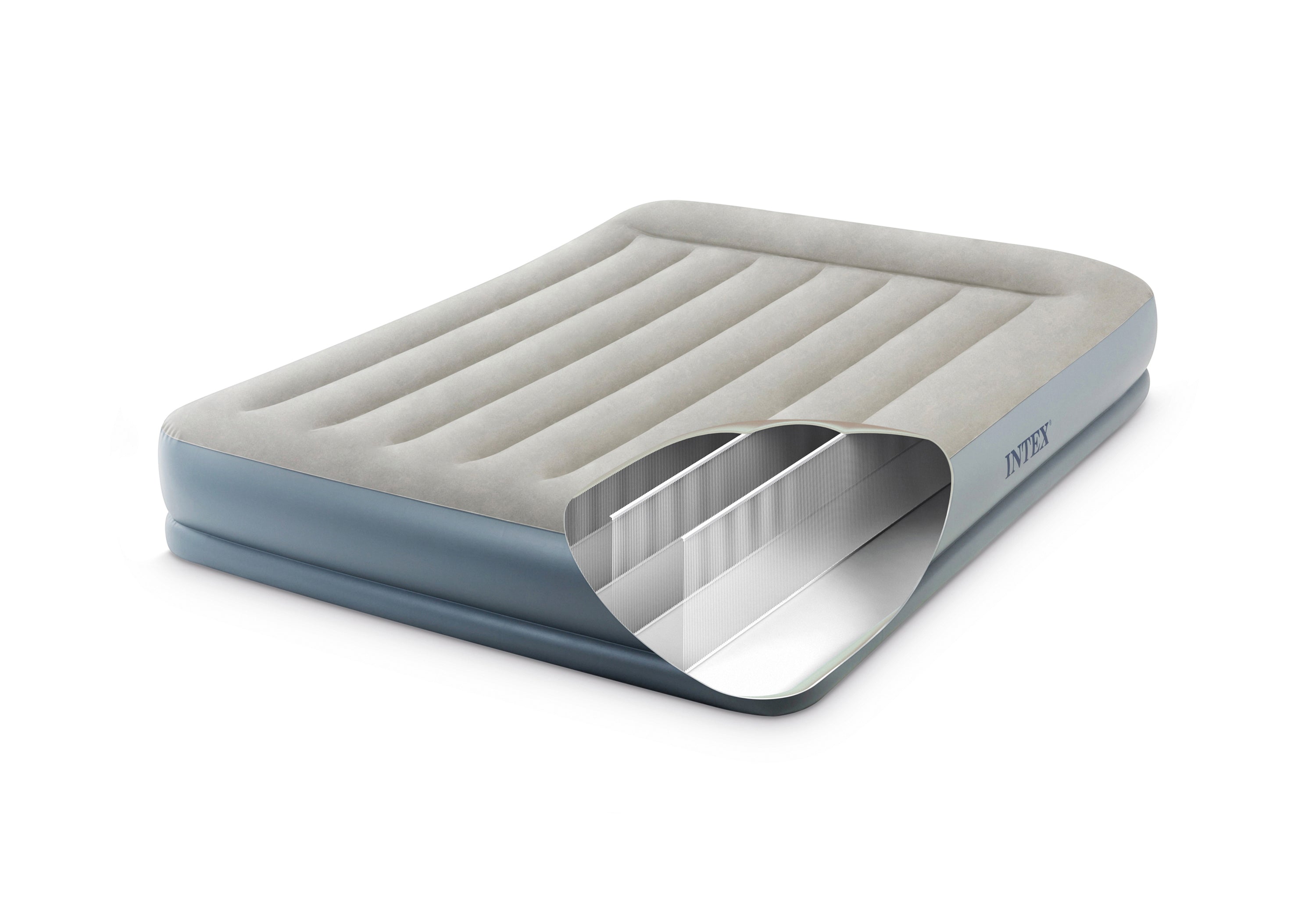 Inflatable Mattresses: INTEX Queen Dura-Beam Air Mattress w/ Built-In USB Electric Pump 64118
