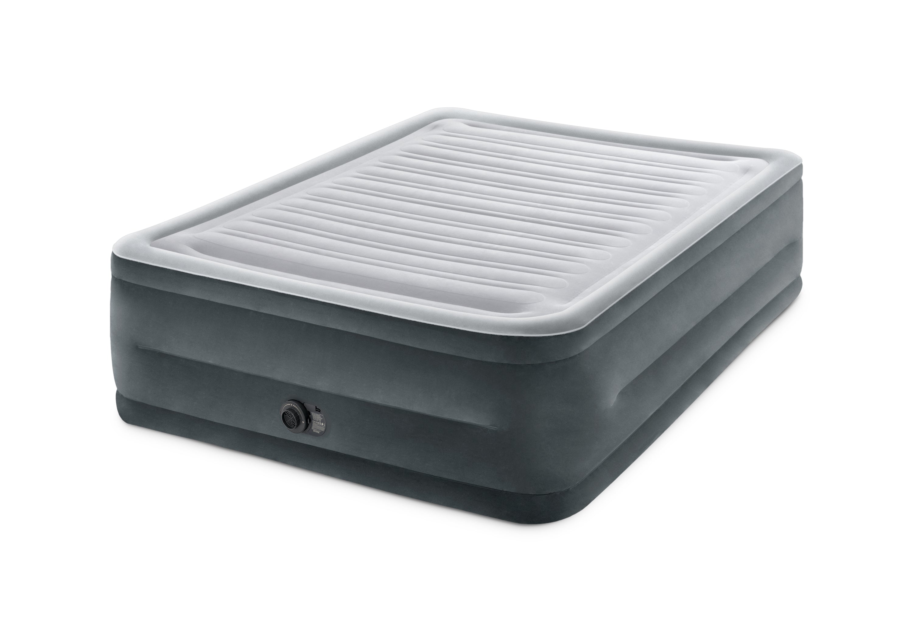 Inflatable Mattresses: INTEX Queen Dura-Beam Comfort Plush Air Mattress w/ Built-In USB Electric Pump 64418
