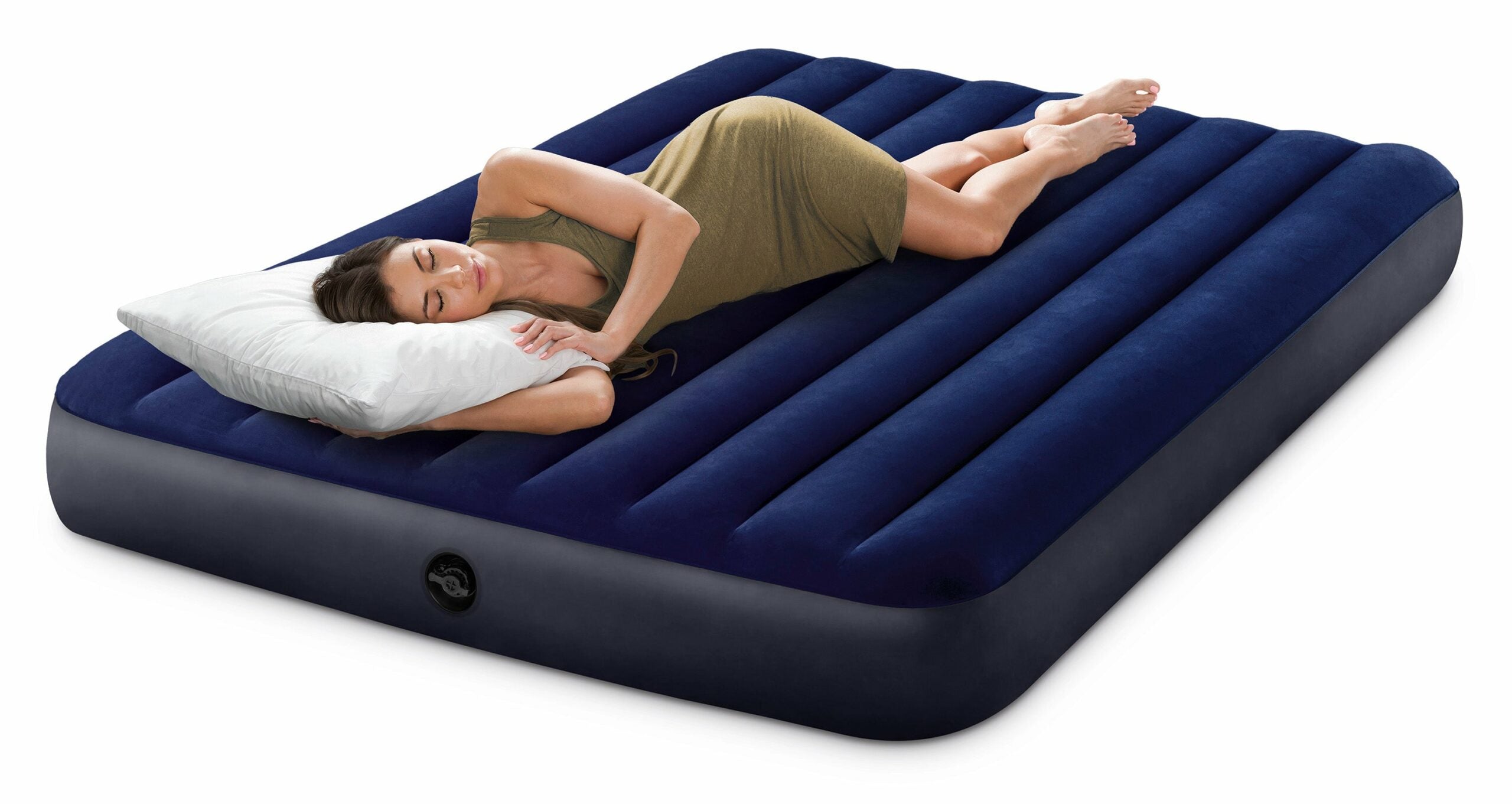 Inflatable Mattresses: Intex Queen Classic Downy Airbed 64759