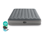 Inflatable Mattresses: INTEX Queen Dura-Beam Standard Prestige Air Mattress 12" Queen w/ Built-In USB Electric Pump 64114